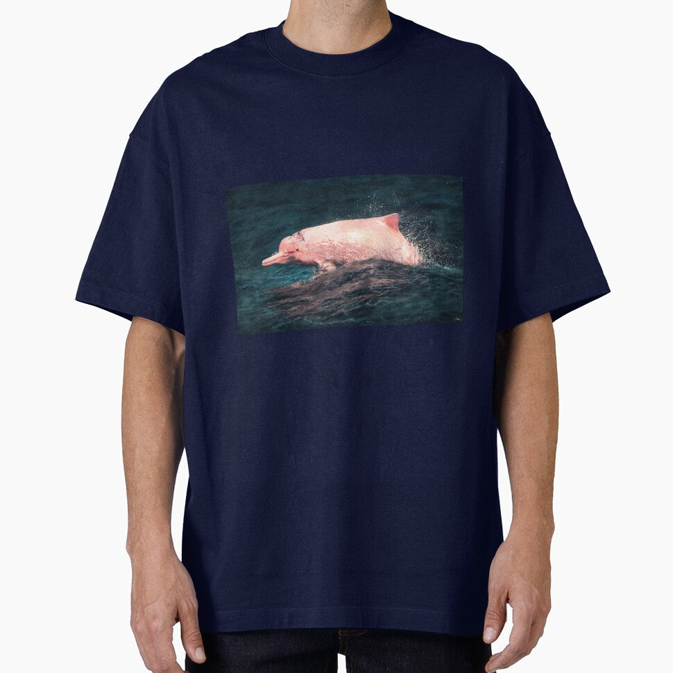 Pink dolphin by alandodrawing