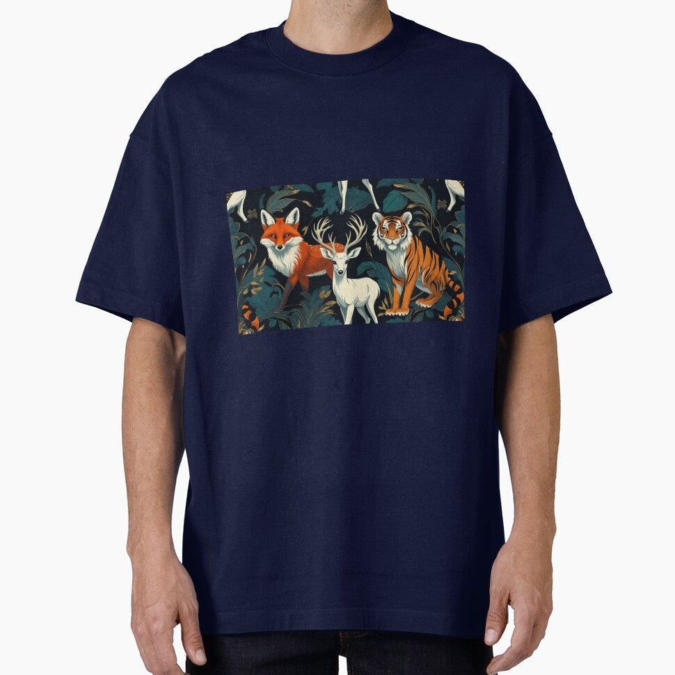 Fox, Deer, Tiger by DreamDarker
