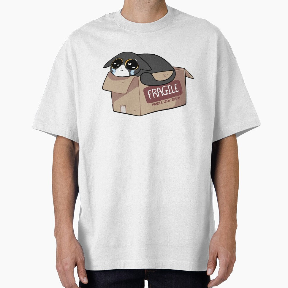 Fragile Handle with Care! (tuxedo cat) by sarakayy
