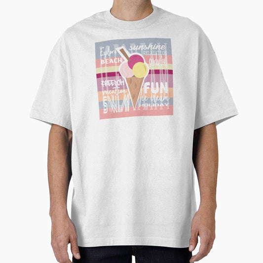Ice cream holiday vacation summer fun - relax, explore, sunshine and sandy feet.  Caroline Laursen Original by Caroline Laursen