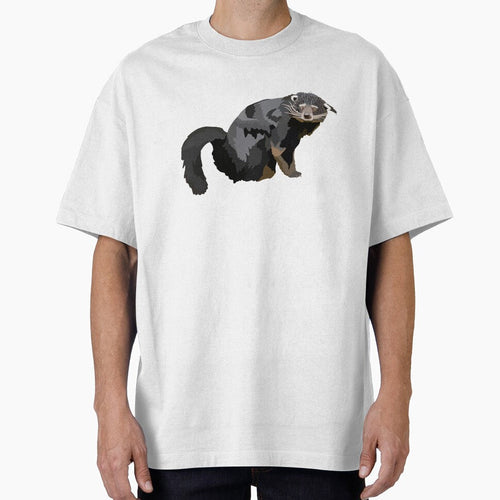 B is for Binturong,Binturong Illustration – Curious and Unique Southeast Asian Mammal Artwork by PrettylittlepastelUk