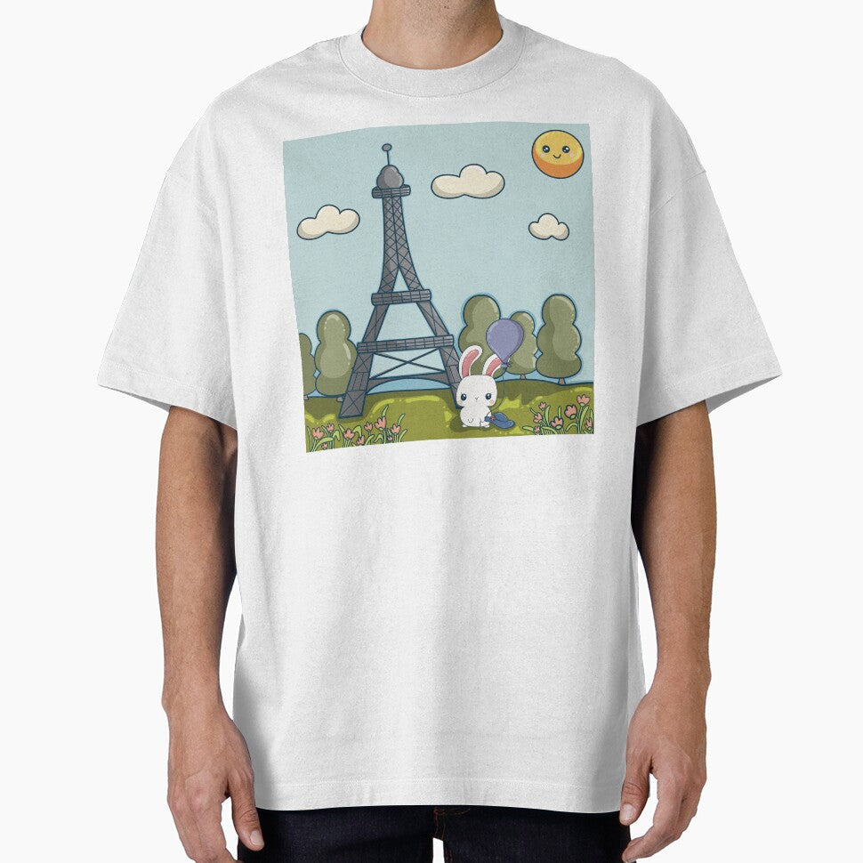 Kawaii Travel Bunny In Paris by LunaMarie80