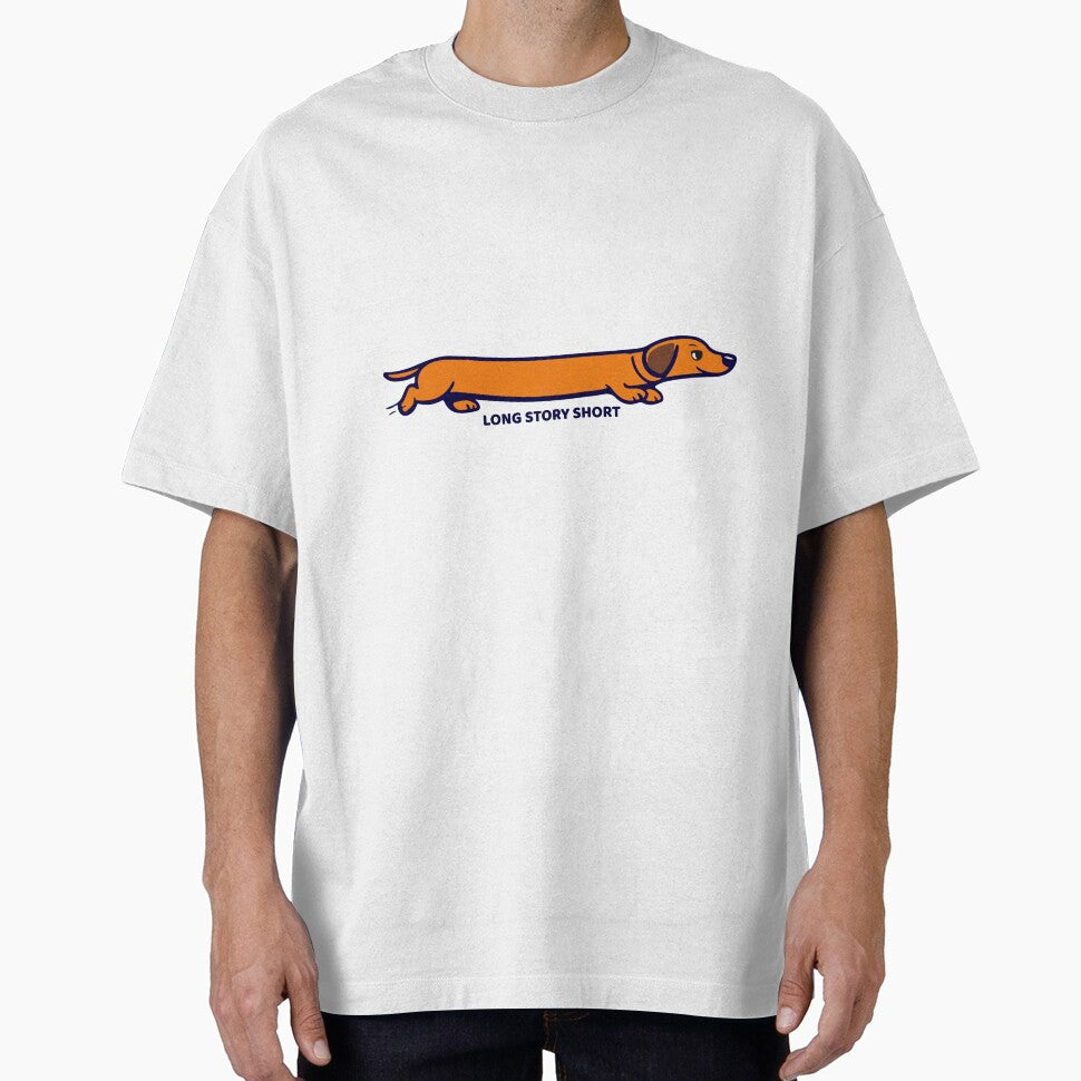 Long Story Short – Funny Dachshund Graphic Tee by EvolvCustoms