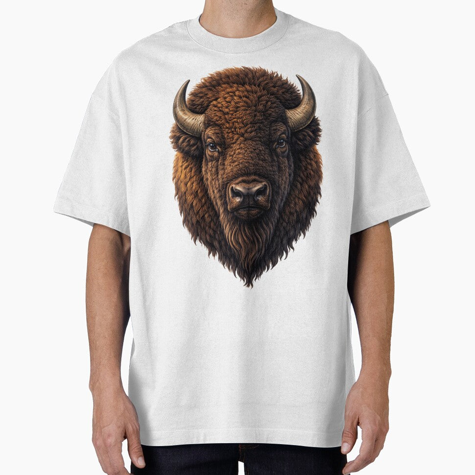 American Bison by Myra365Art