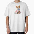 Watercolor Dog Wonderland in Retro Attire by Victoria Riabov
