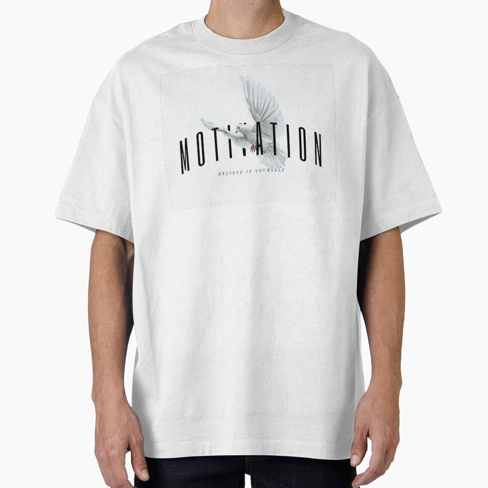 Motivation Slogan with White Pigeon Illustration by Peekonet