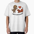 Paws-ta with Sausage – Funny Dog Pasta Pun Design by aiqdelicia
