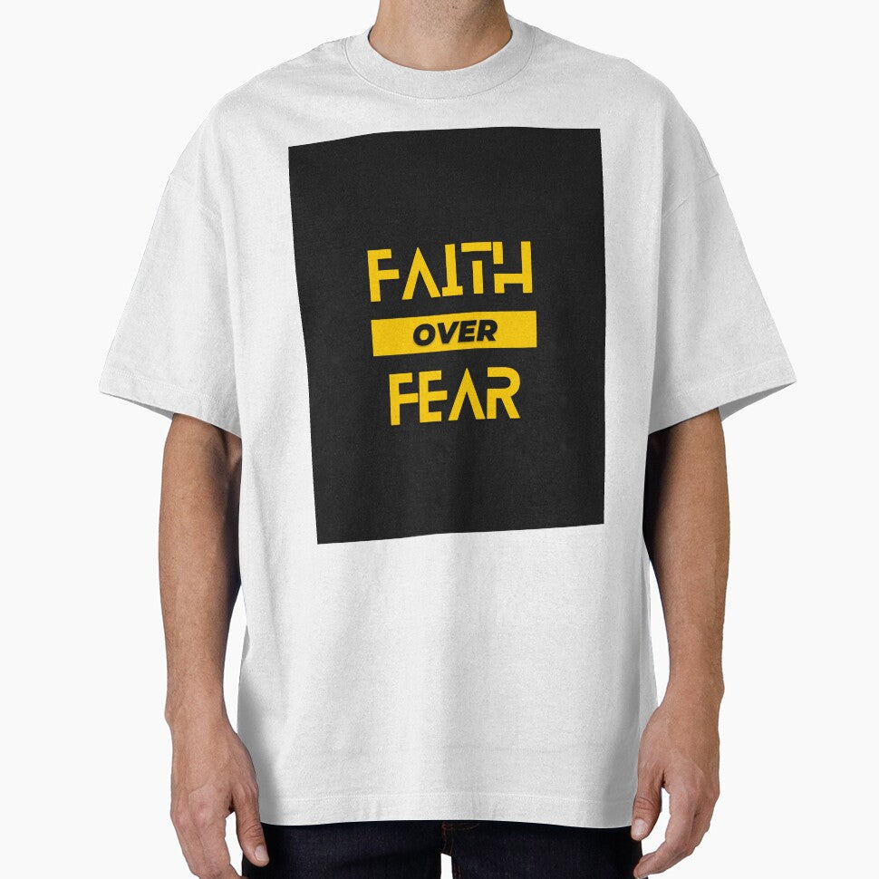 Faith Over Fear - Motivation Quote by Iden-store
