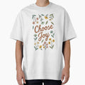Choose Joy Floral Quote – Inspirational Wildflower Typography by stylishdzign
