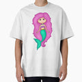 Adorable Mermaid With A Precious Face Drawn in The Kawaii Style - Perfect For Decorating Baby's Nursery by CreativeCranium