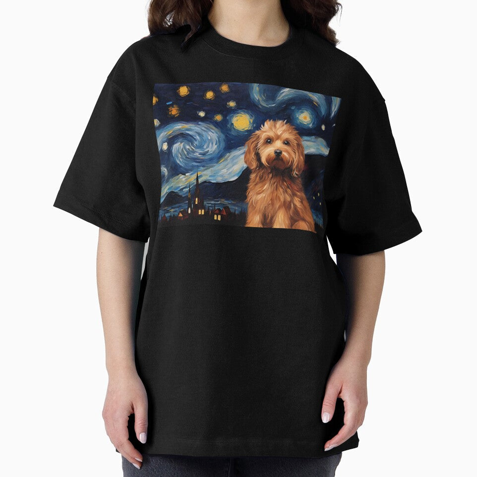 A Cute Cavoodle Starry Night, Adorable Cavapoo Puppy by Orianah