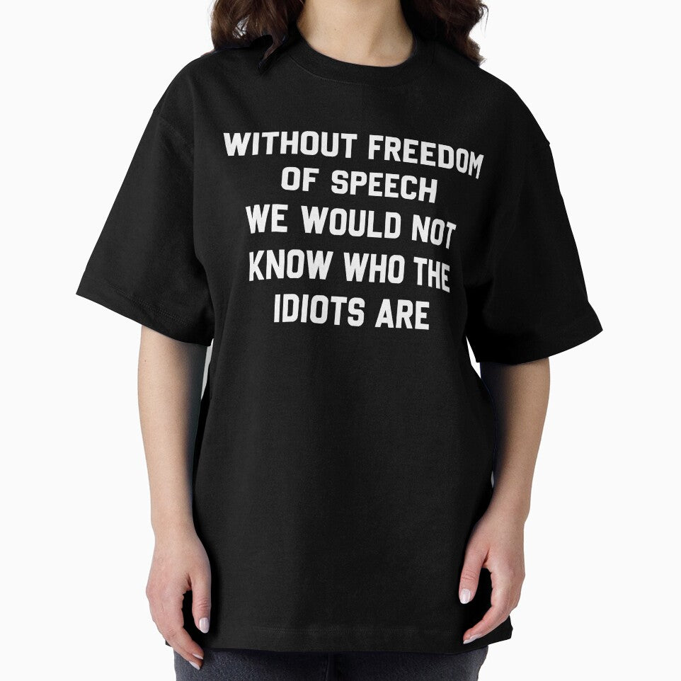 Without Freedom Of Speech Funny Quote Design by margamPagenberg