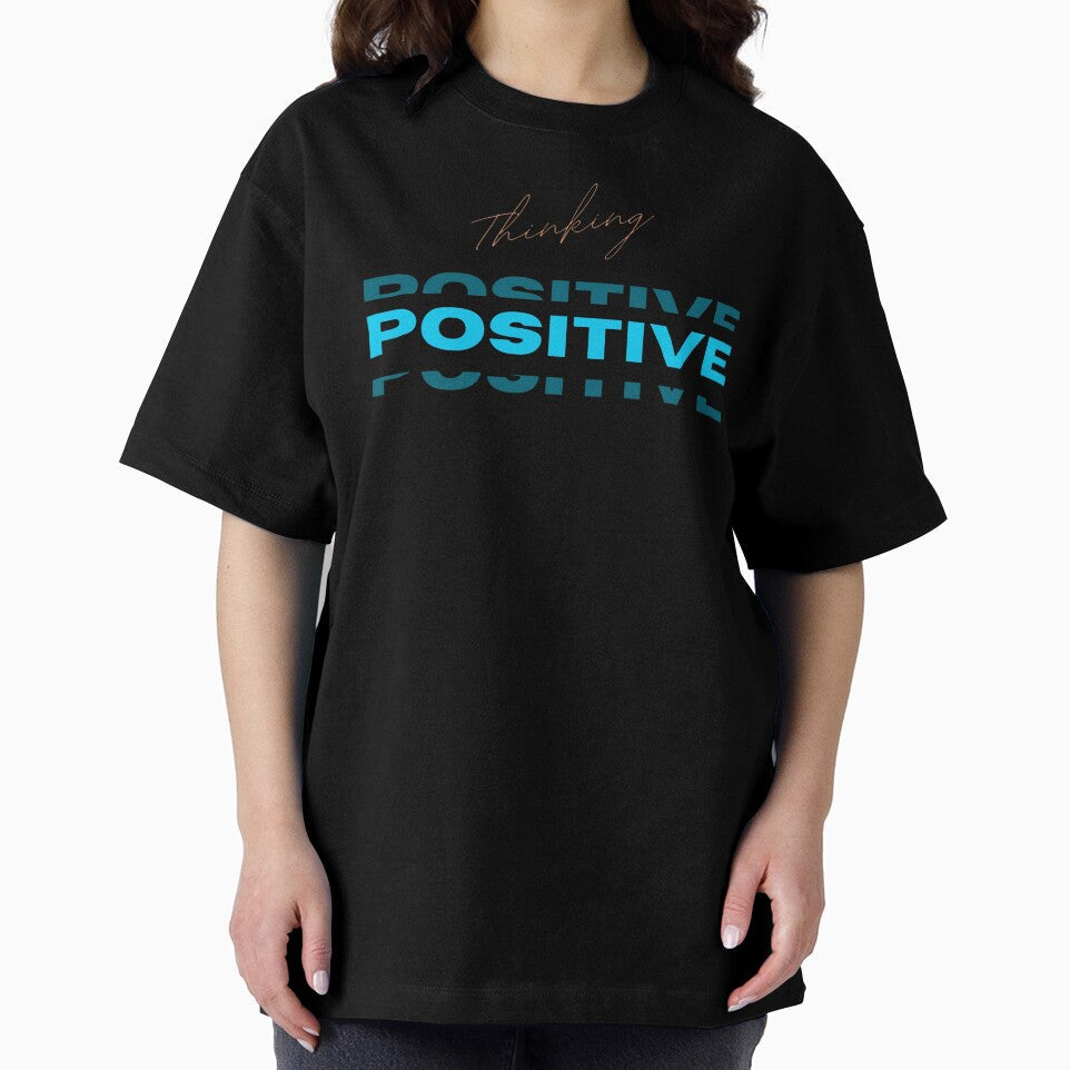 Thinking Positive Printed Graphic T-Shirt by KARSCORP