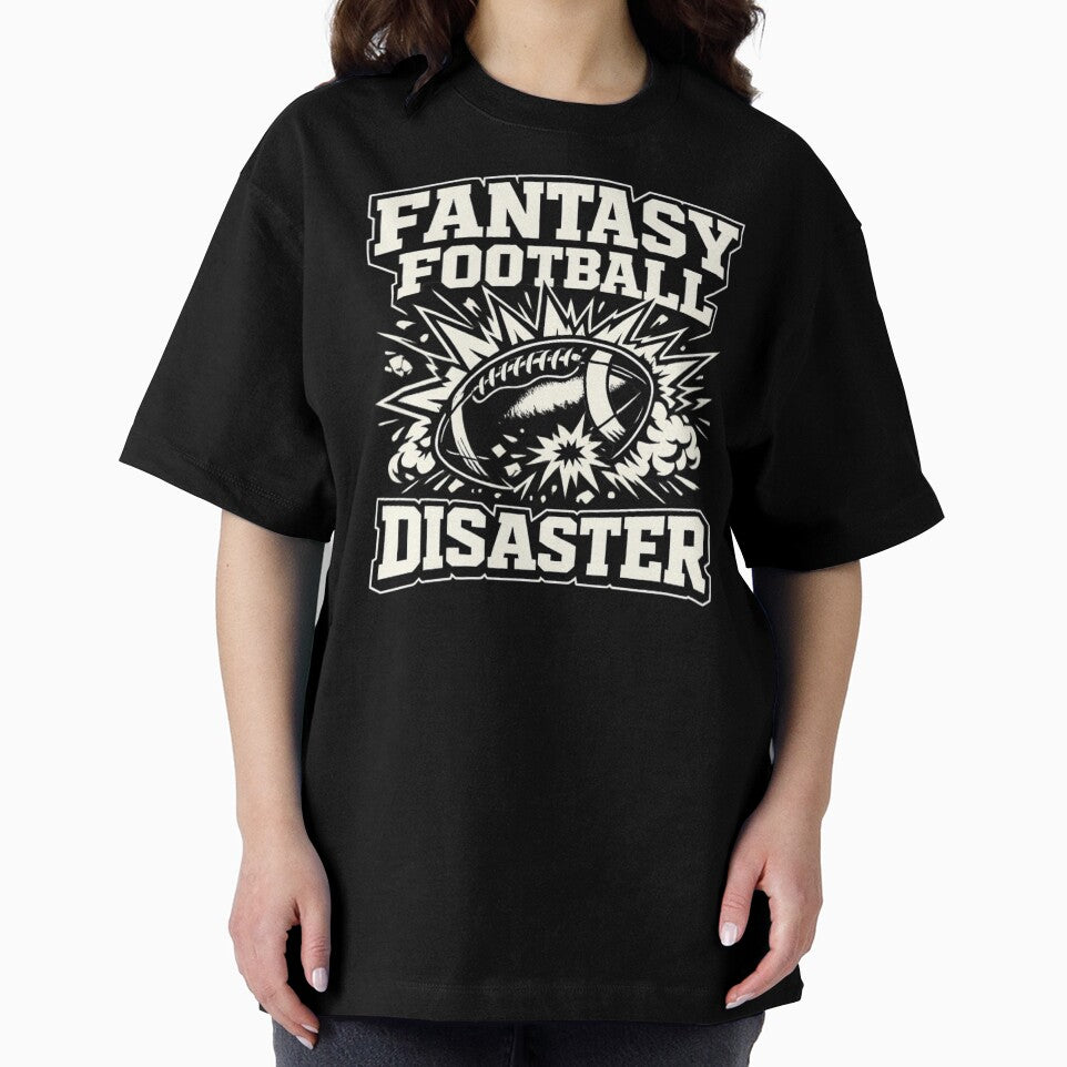 Fantasy Football Disaster Shirt Funny Draft Fail League Loser Fantasy Football Humor Tee by Grayson809