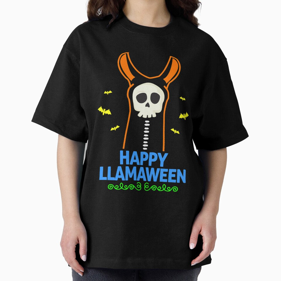 Happy Llmaween Funny Halloween Novelty T-Shirt Gift by Bendthetrend