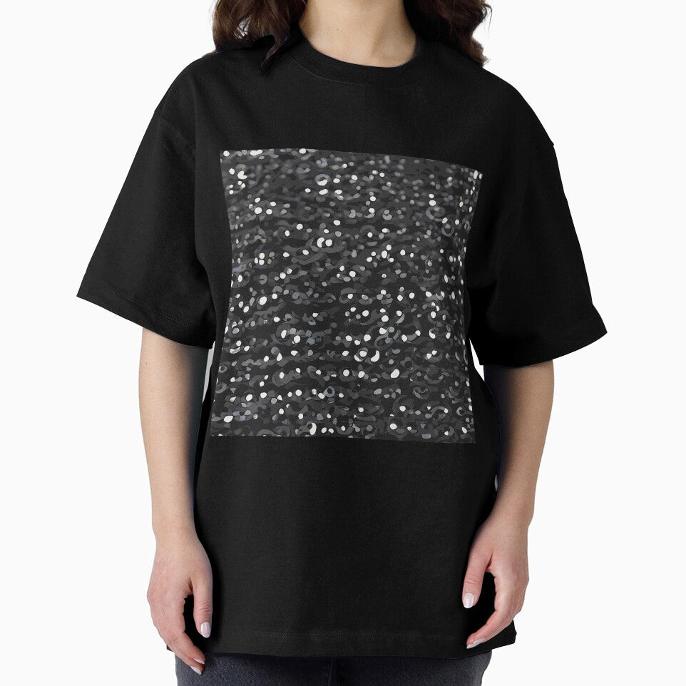 Printed image of sparkling black sequins v2 by JaReVa
