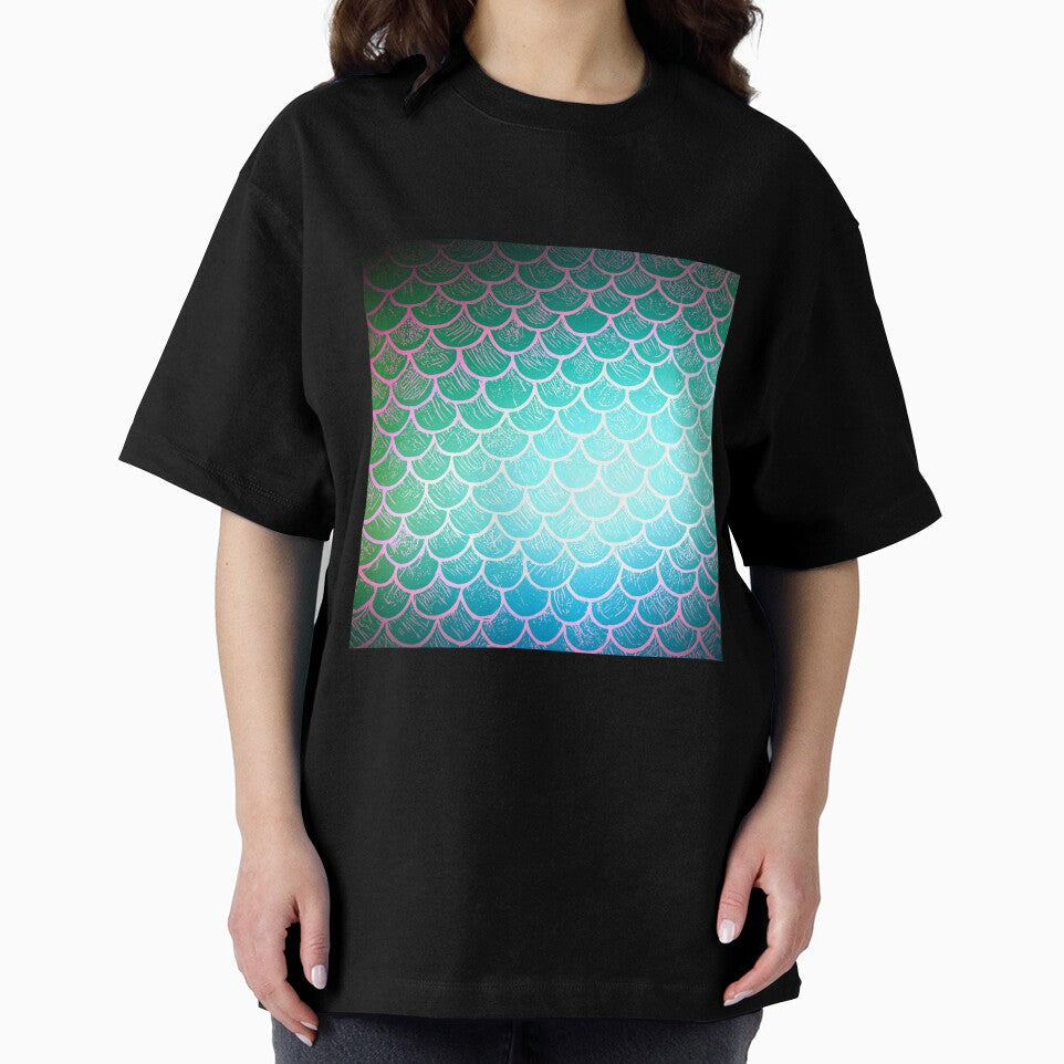 Printed image of Gradient Mermaid Tail pattern v2 by JaReVa