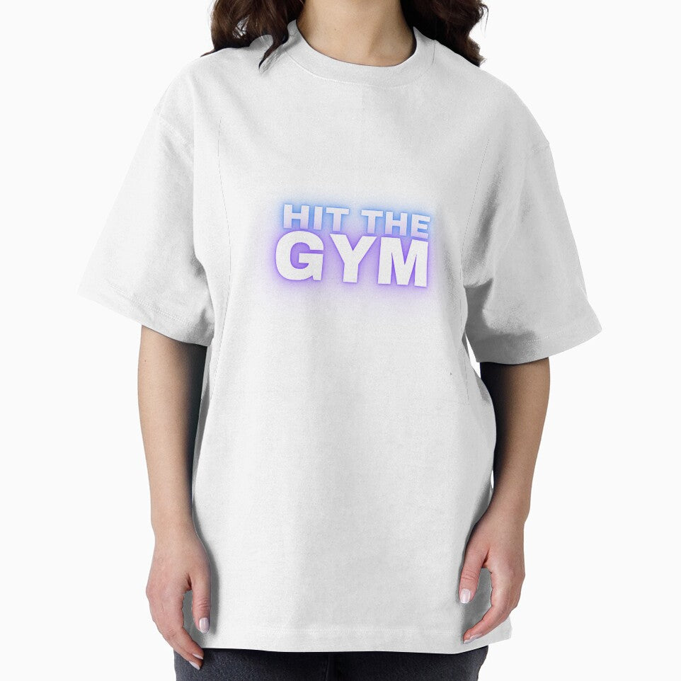 Hit The Gym – Motivational Fitness Workout Typography Design by StylZthetic