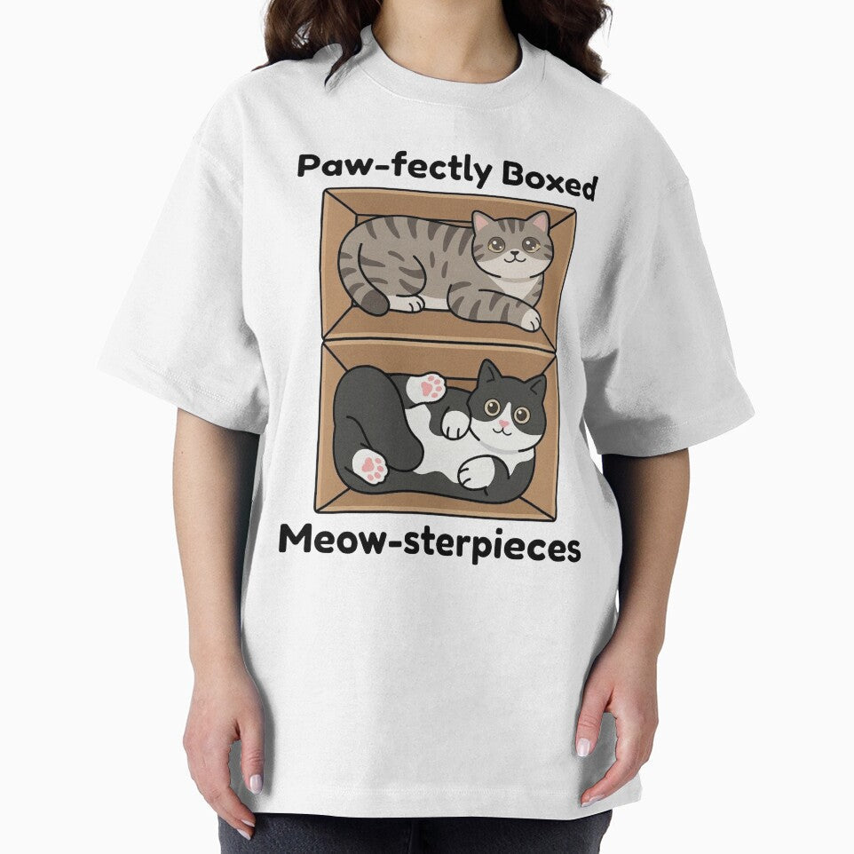 Paw-fectly Boxed – Cute Cats in Boxes Funny Design by aiqdelicia