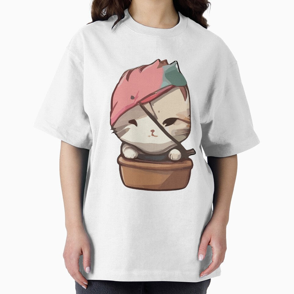 cute kawaii ninja cat with cute face by DunuStore