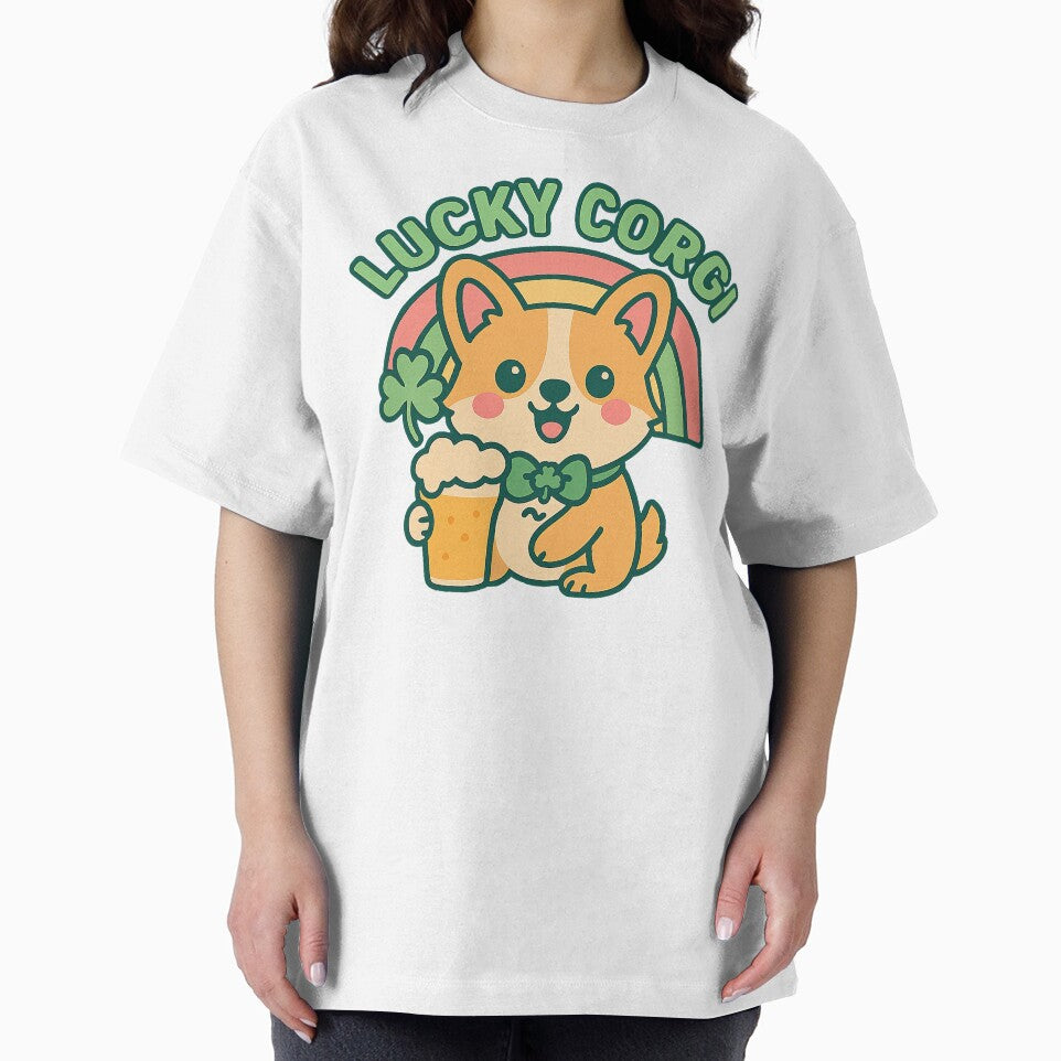 Cute Kawaii Corgi, Cute St Patricks Day Corgi by graphic-genie