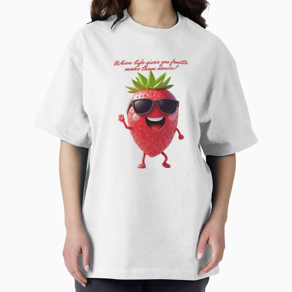 Dancing Kawaii Fruits - Strawberry Musicians Vibes Fun Colorful by KountaDjo