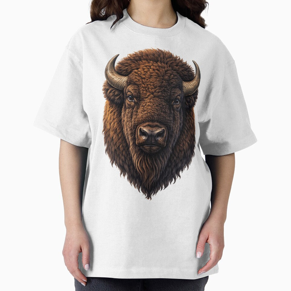 American Bison by Myra365Art
