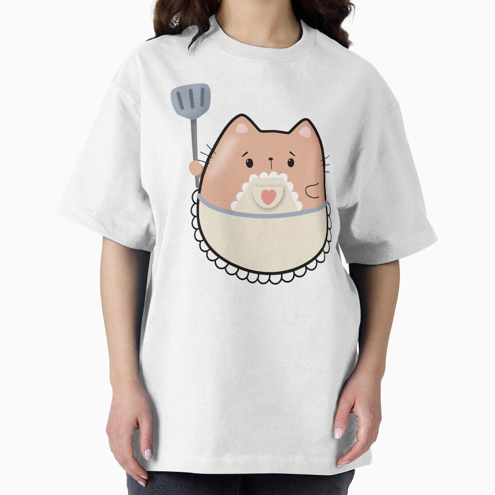 Kawaii Homemaker Cat by darklanterndsn