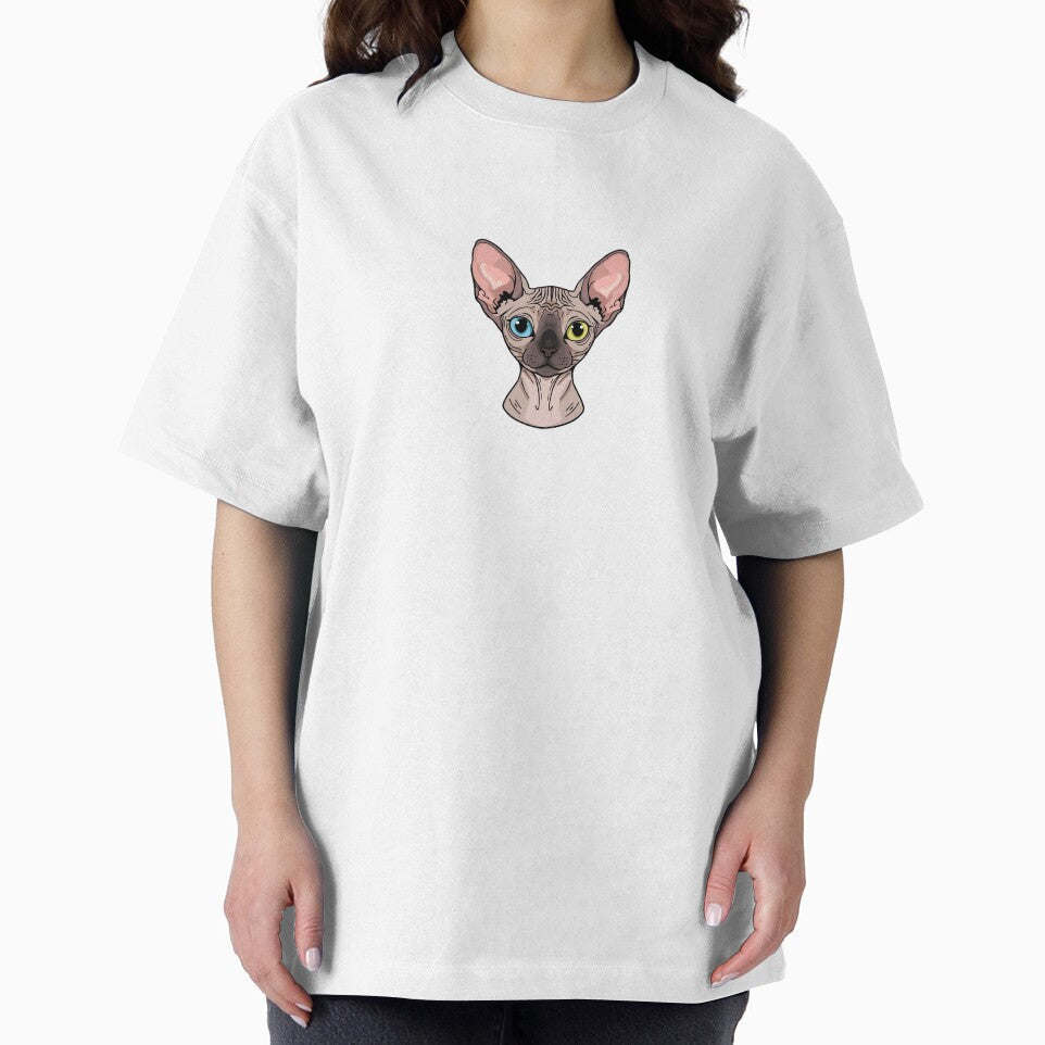 Sphynx cat multicolor eye by Line & Prime Paws