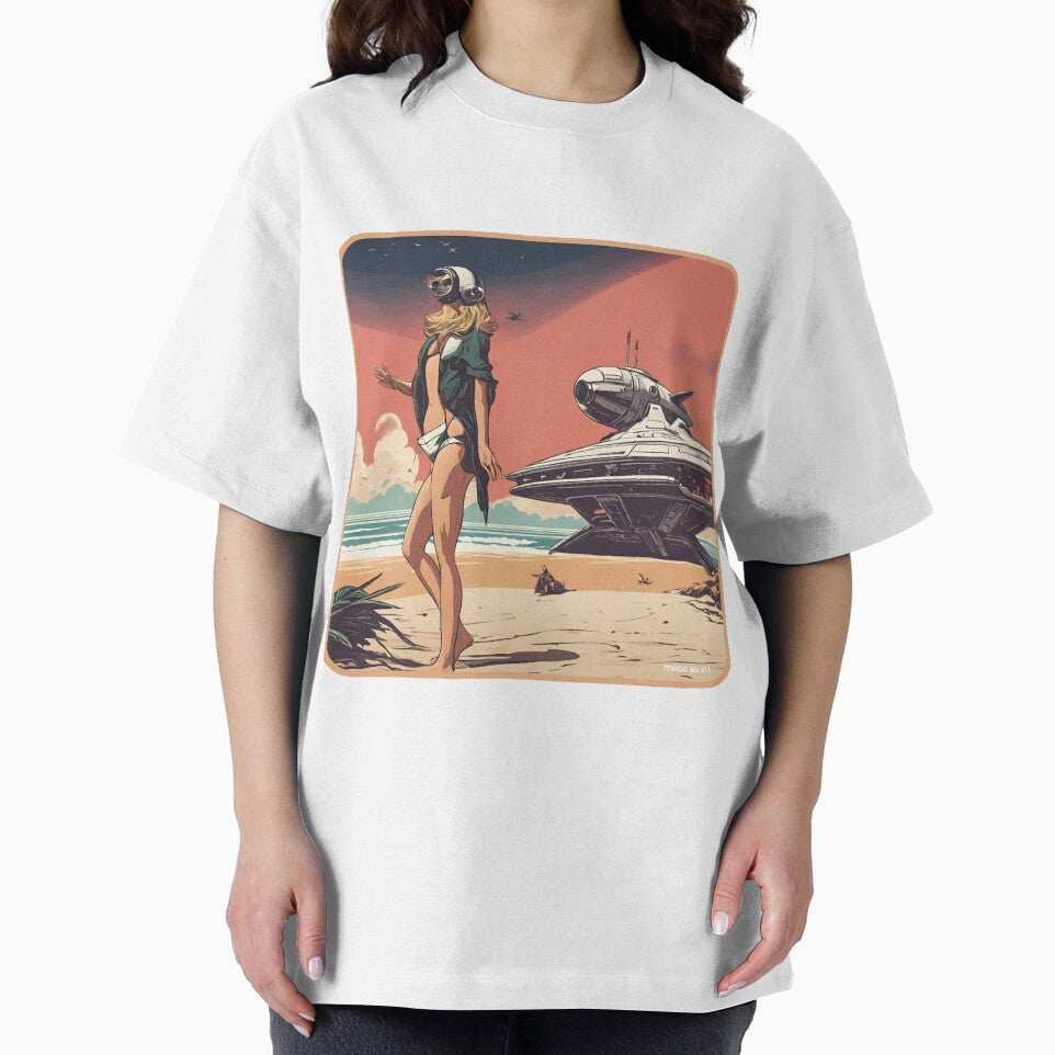 Scifi beach on Mars by Funktastic Designs