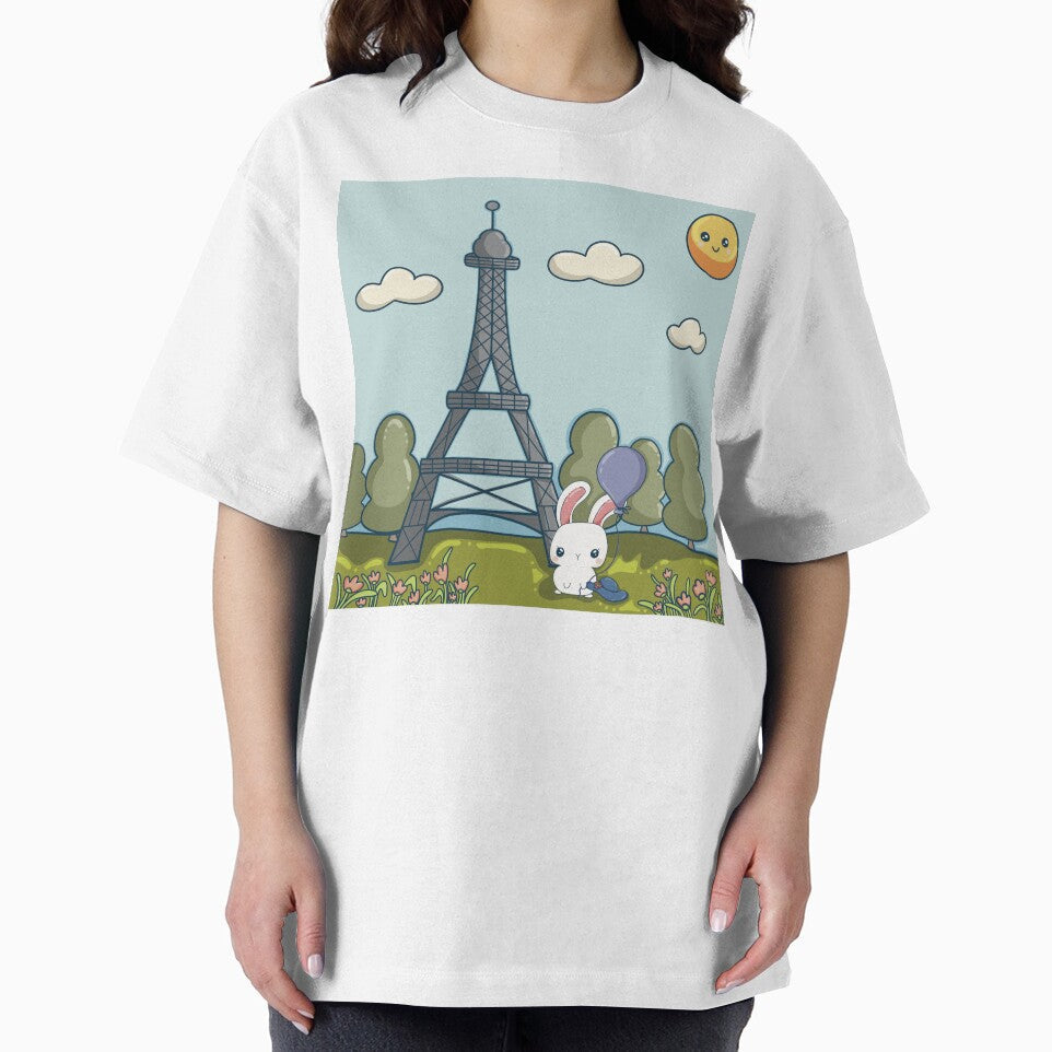 Kawaii Travel Bunny In Paris by LunaMarie80