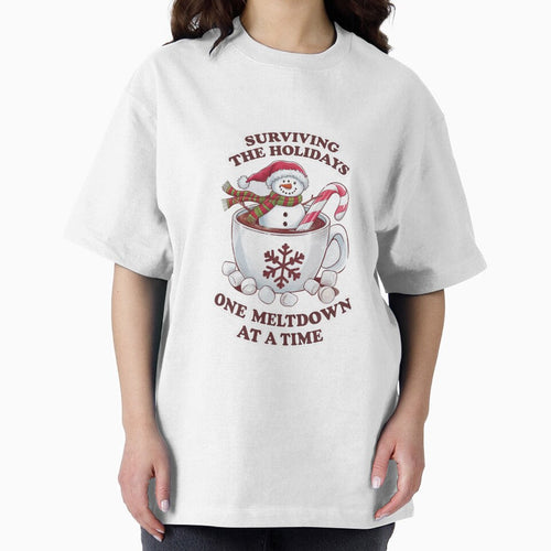 "Surviving the Holidays" Melting Snowman Graphic by CrescentCrew