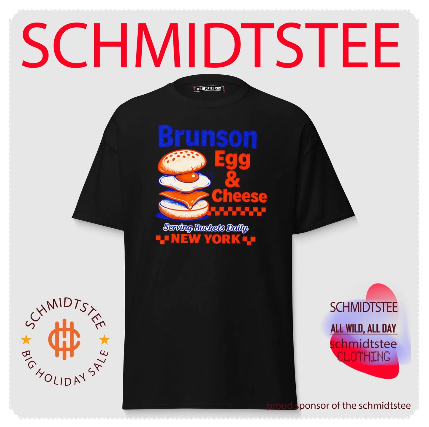 Brunson Egg & Cheese serving buckets daily New York Knicks shirt