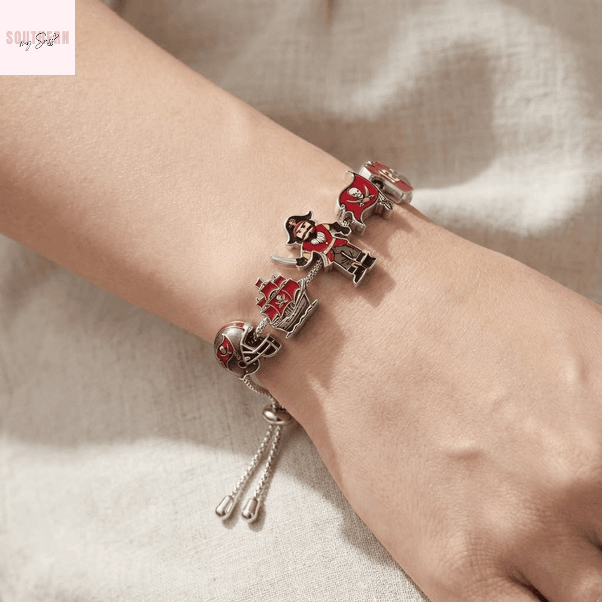 Tampa Bay Buccaneers Charm Bracelet