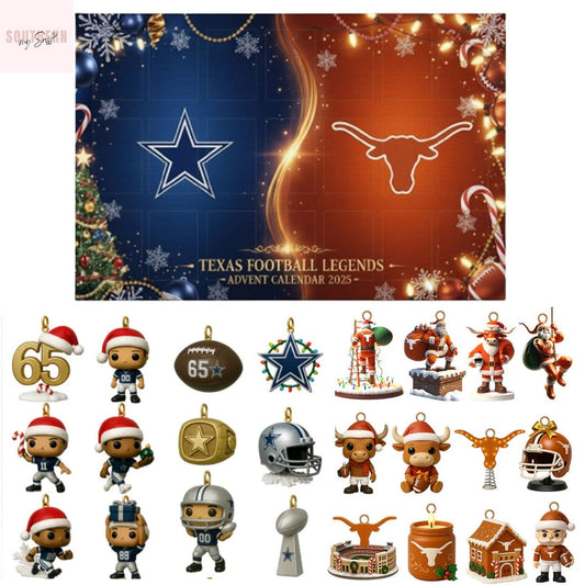 Texas Longhorns x Dallas Cowboys Texas Football Legends Advent Calendar 2025