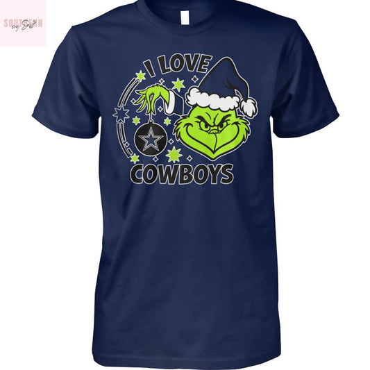 The Grinch I Love Dallas Cowboys Unisex T-Shirt