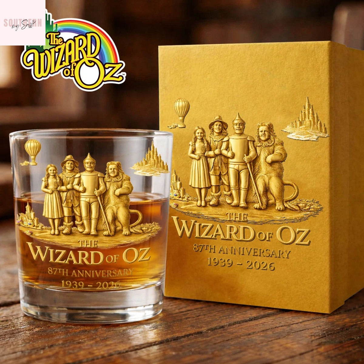 The Wizard Of Oz 87th Anniversary 1939-2026 Whiskey Glass