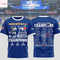 Toronto Blue Jays 2025 World Series Champions AL East Divison 3D T-Shirt
