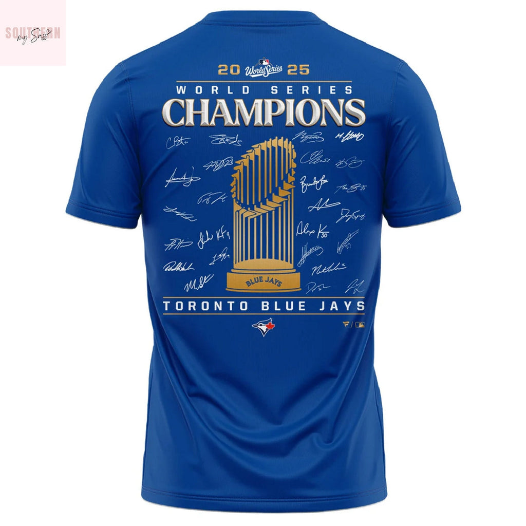 Toronto Blue Jays 2025 World Series Champions Signature 3D T-Shirt
