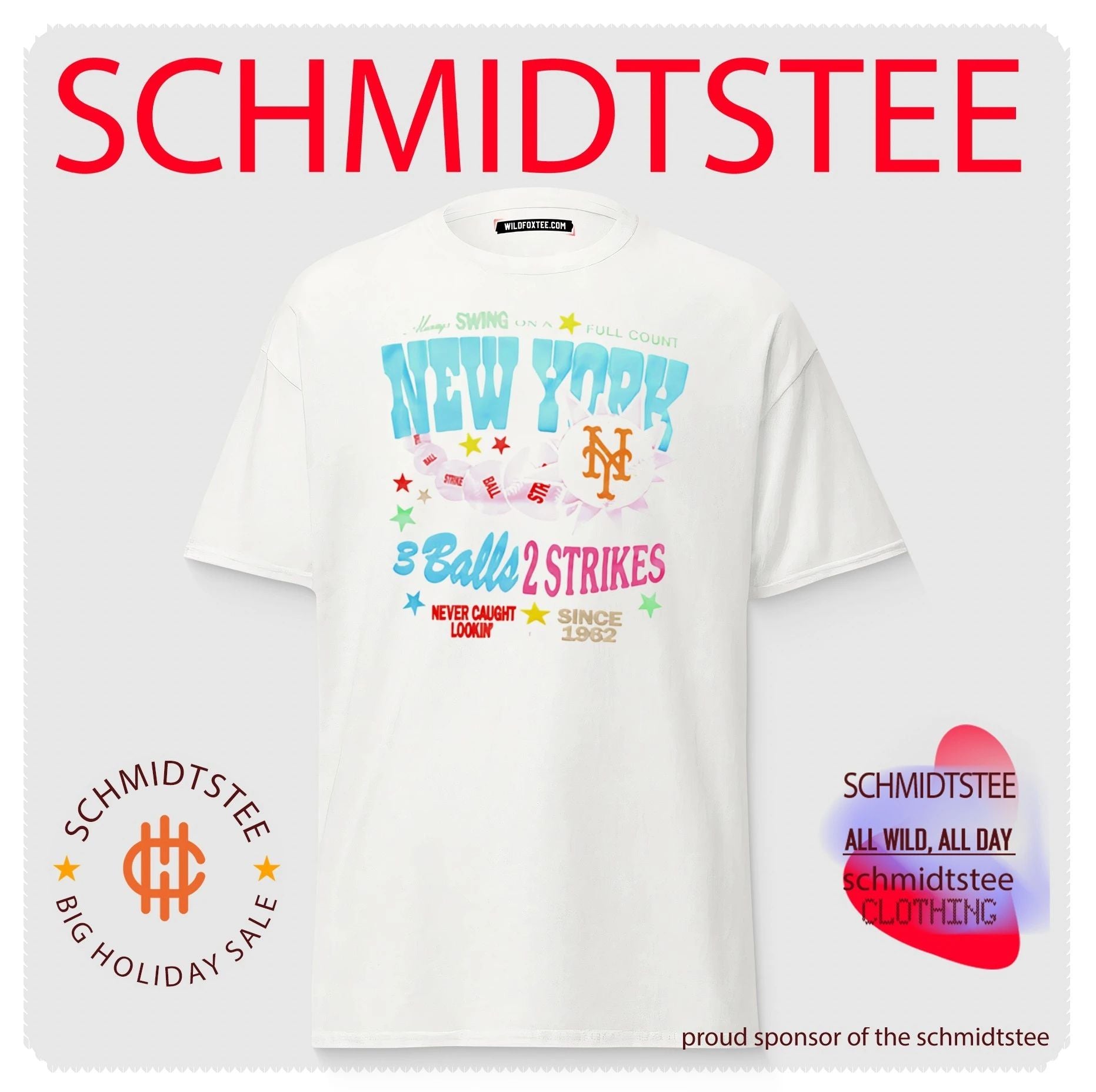 New York Mets 3 Balls 2 Strikes Never Caught Lookin’ shirt