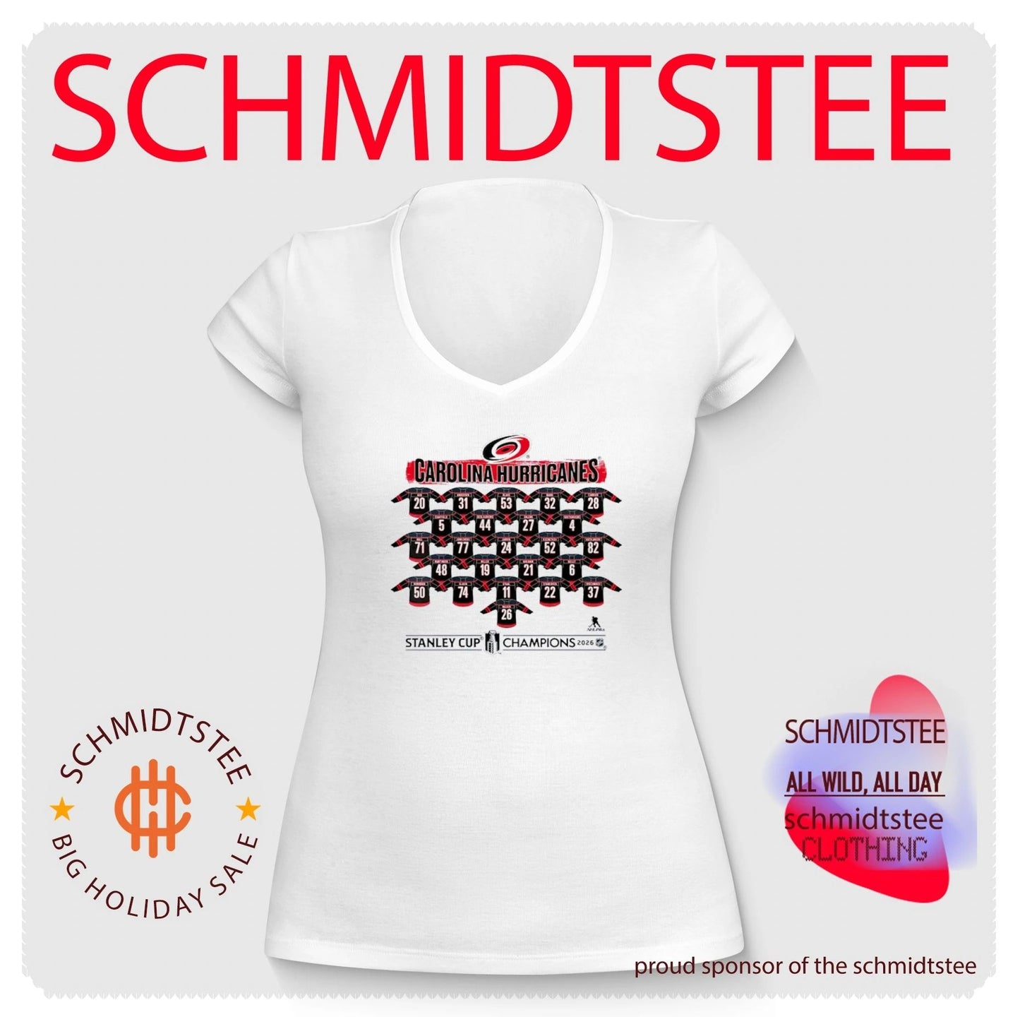 Carolina Hurricanes Stanley Cup Champions 2026 Roster Jersey shirt