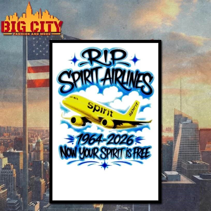Original RIP Spirit Airlines 1964-2026 Shirt