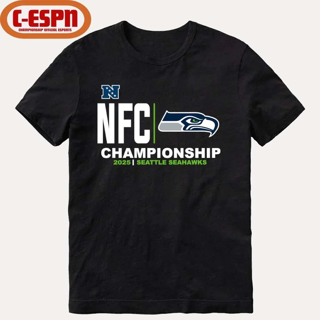 Seattle Seahawks 2025-26 NFC Conference Championship Bound T-Shirt