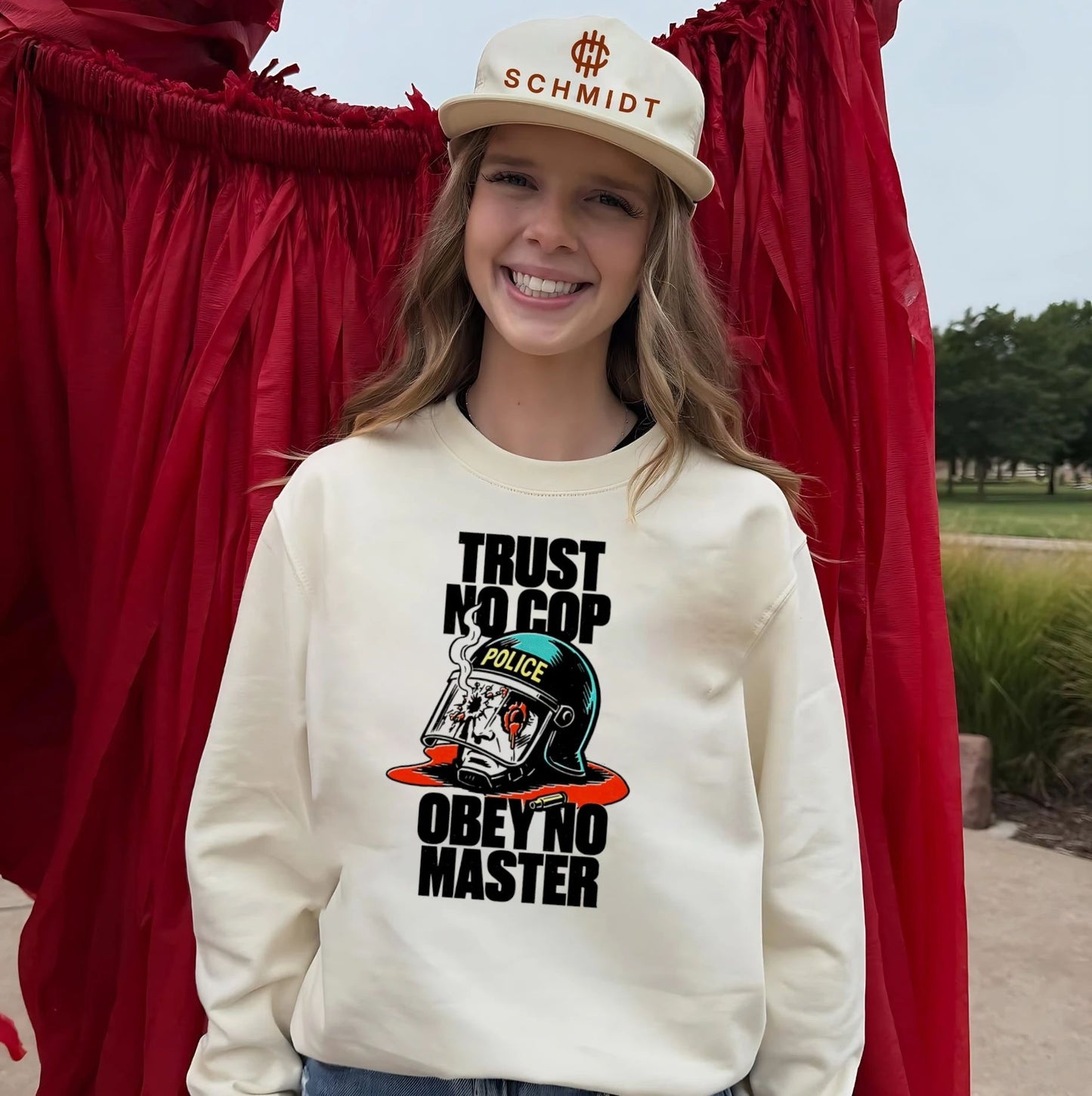 Trust no cop obey no master shirt
