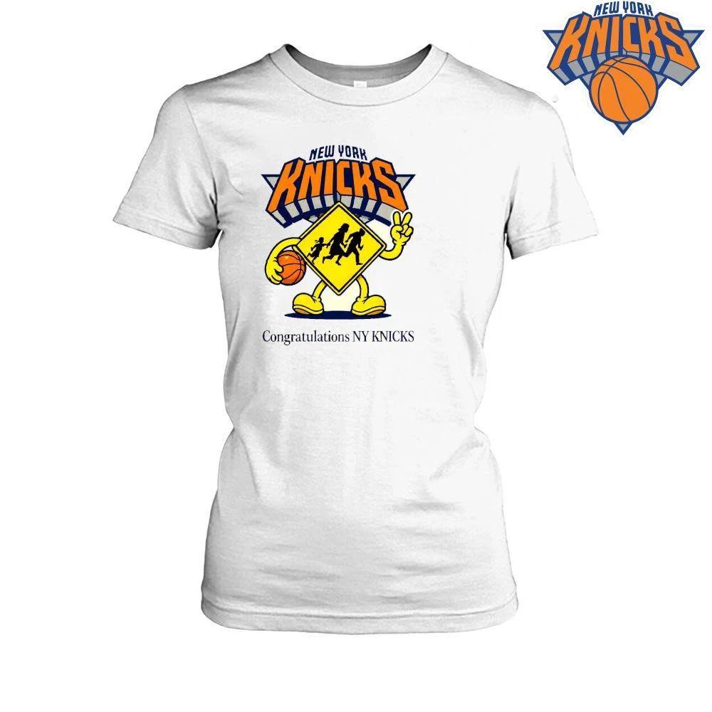 New York Knicks Champions NBA 2026 Congratulations NY Knicks Pedestrian Crossing Mascot Shirt