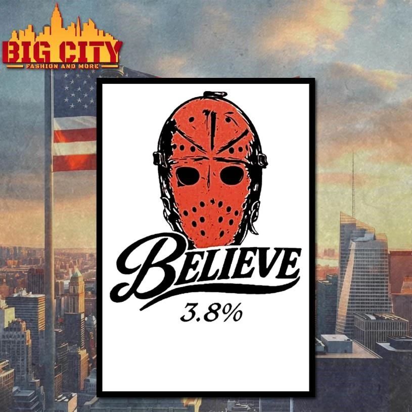 Philadelphia Flyers Hockey Believe 3 8 Chance Jason Voorhees Mask Shirt