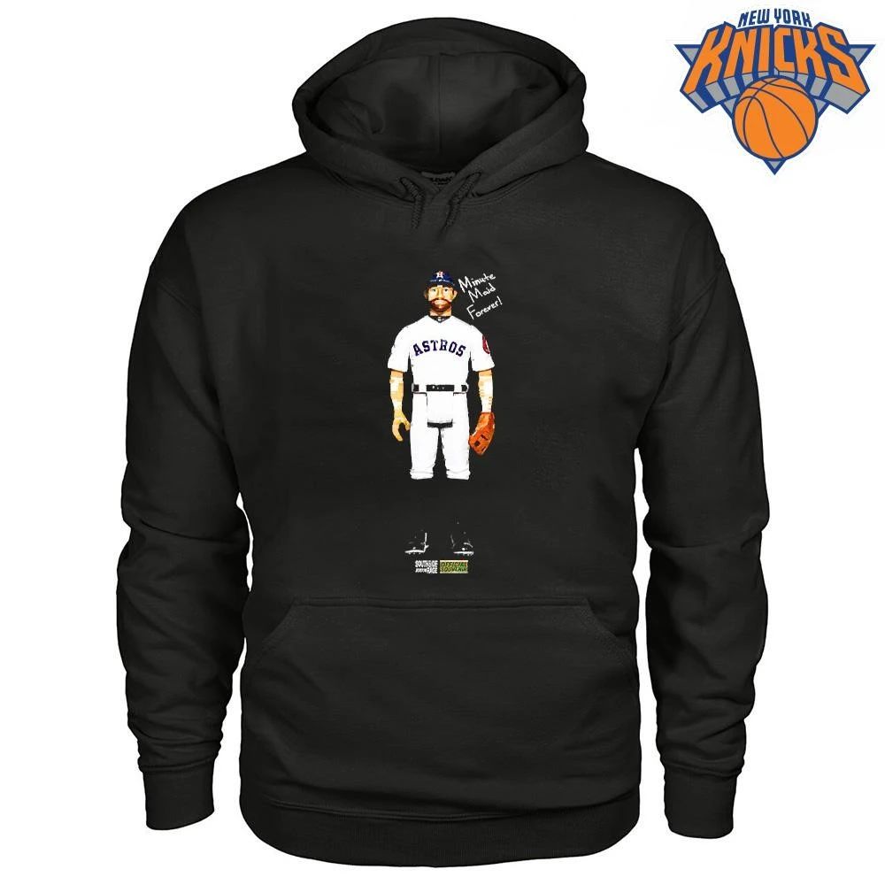 Vintage Houston Astros Minute Maid Forever Baseball Toy Action Figure Souvenir Tee Shirt