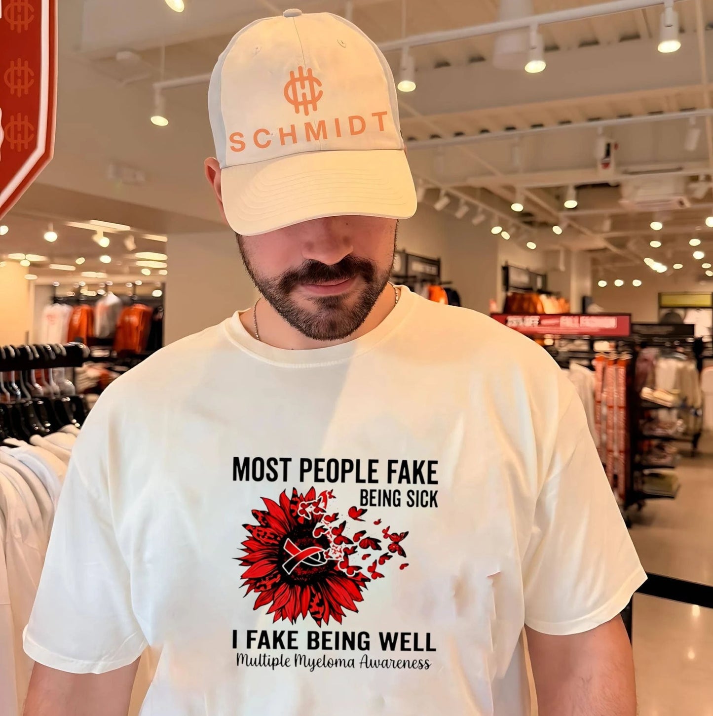 Most people fake being sick I fake being well multiple myeloma awareness shirt