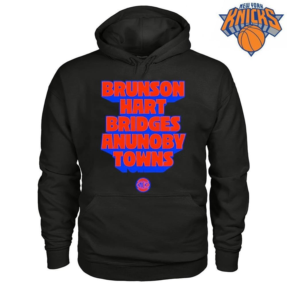 Brunson Hart Bridges Anunoby Towns New York Knicks Basketball Roster 2026 Shirt