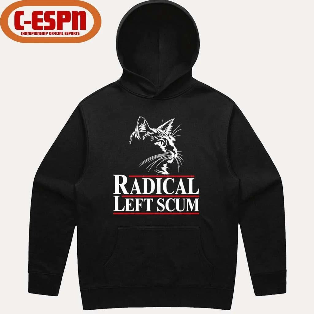 Radical Left Scum Black Cat Shirt